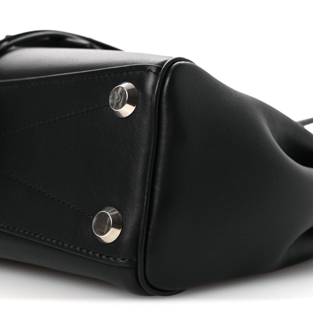 Mini Calfskin Handbag - Black
