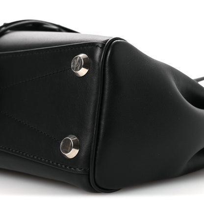 Mini Calfskin Handbag - Black
