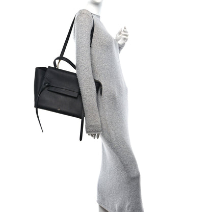 Mini Calfskin Belt Bag - Black