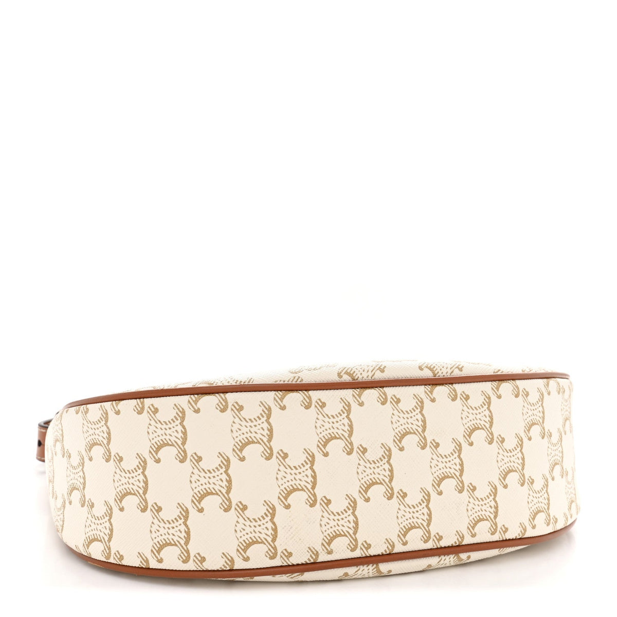 Calfskin Canvas Shoulder Bag - White