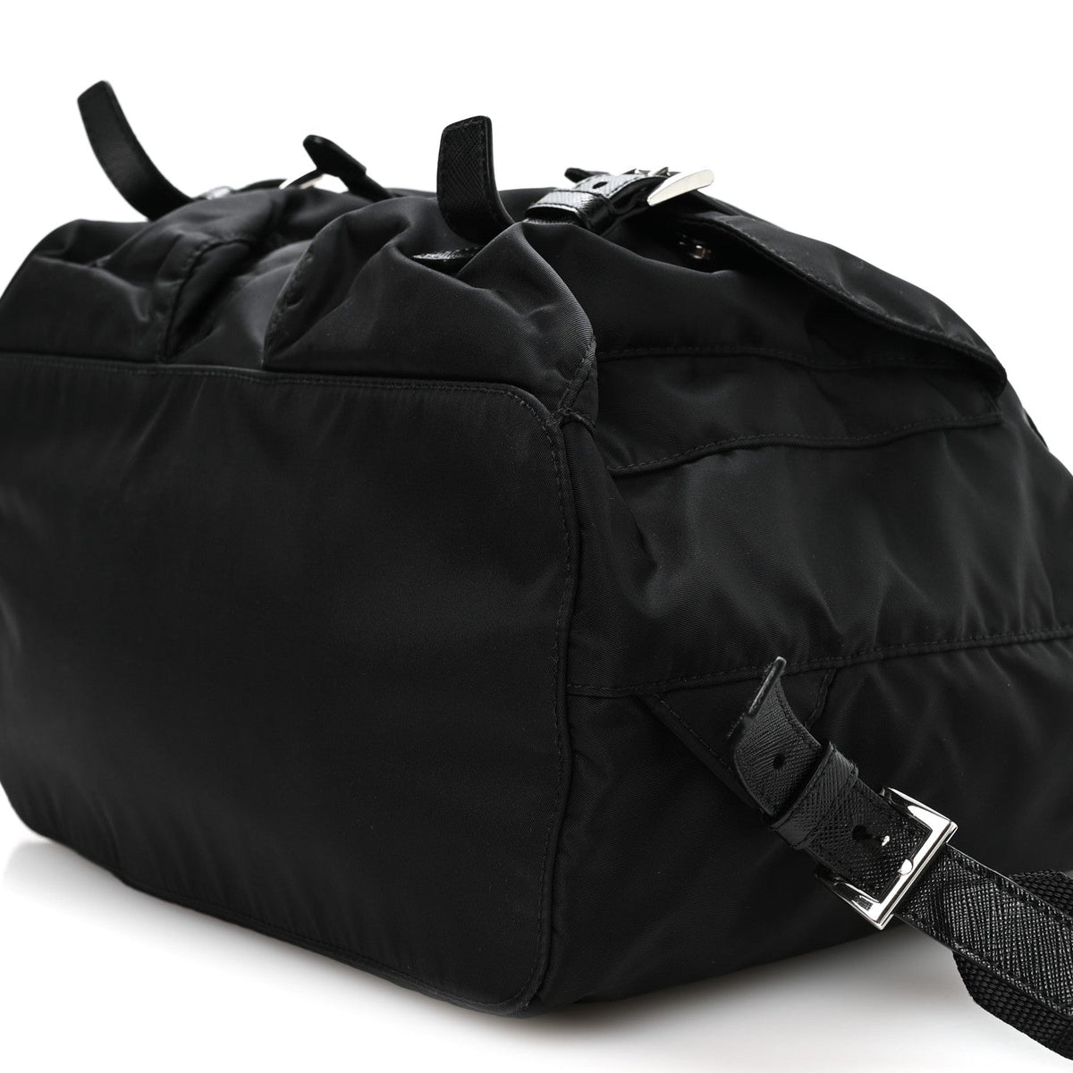 Medium Nylon Backpack - Black