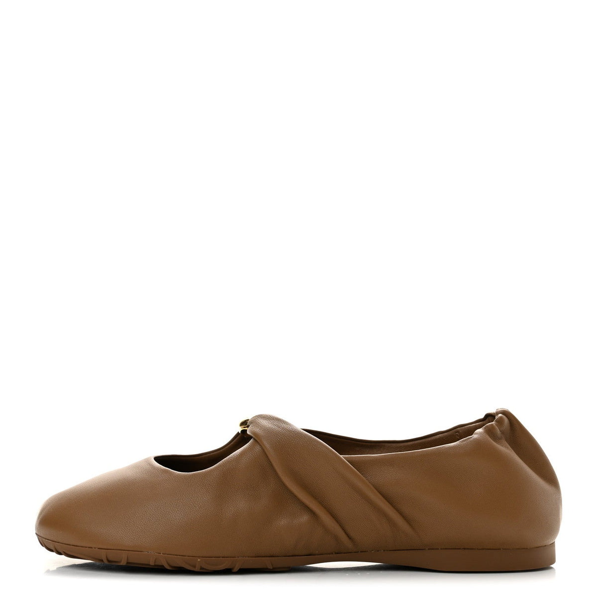 Loewelambskin Pebble Ballerina Flats Oak