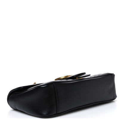 Small Calfskin Shoulder Bag - Black