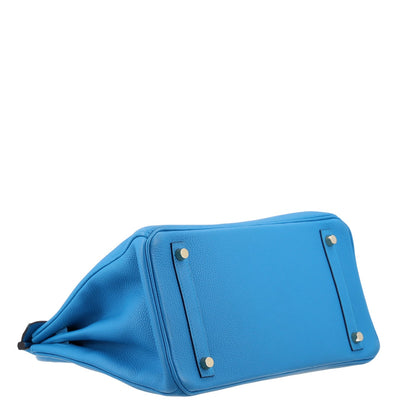 Togo Birkin 30 Bleu Zanzibar Handbag