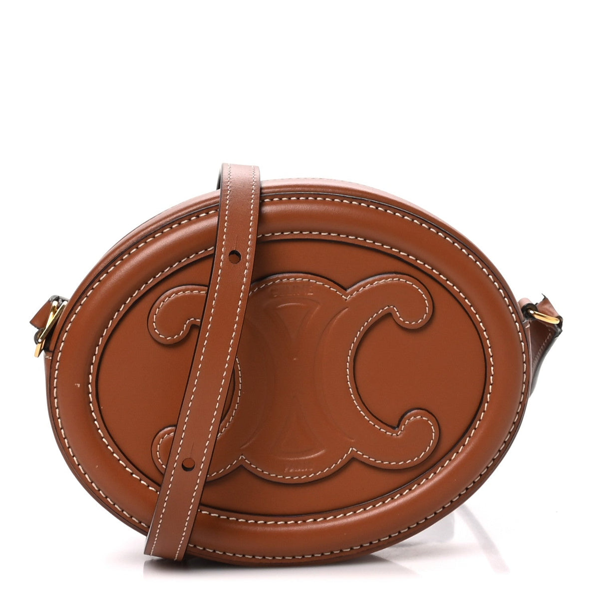 Small Calfskin Crossbody Bag - Tan