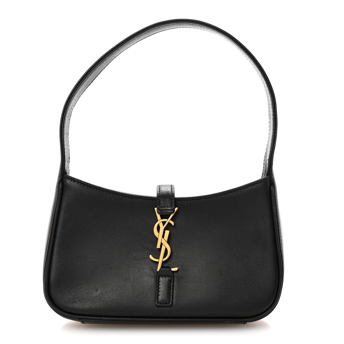 Mini Calfskin Hobo Bag - Black