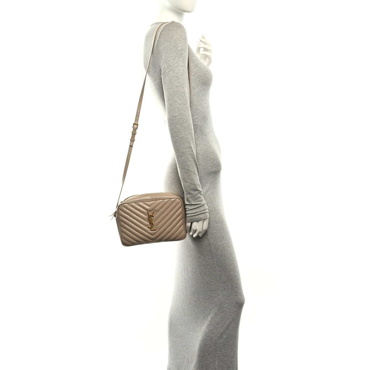 Calfskin Crossbody Bag - Beige