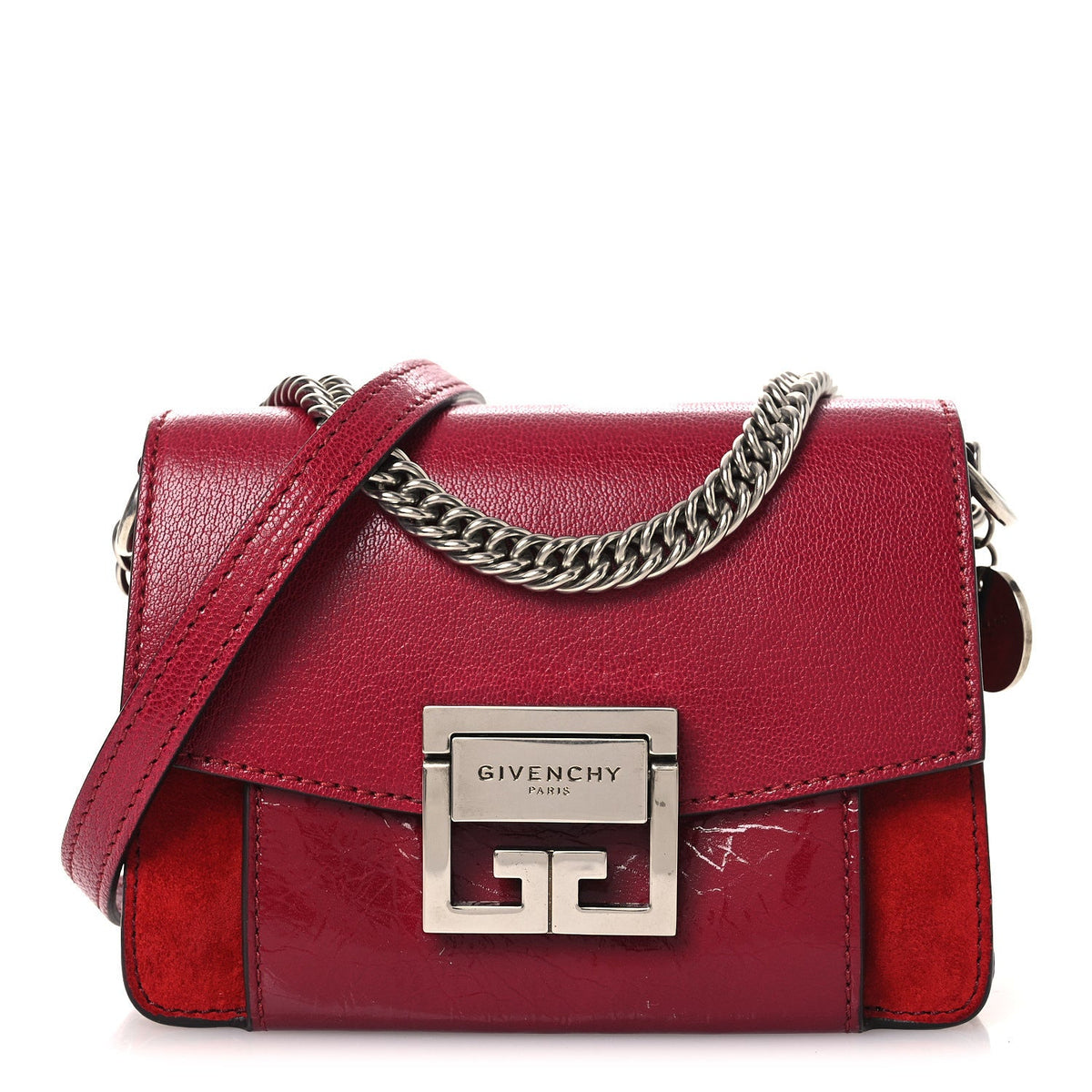 Mini Goatskin Shoulder Bag - Red