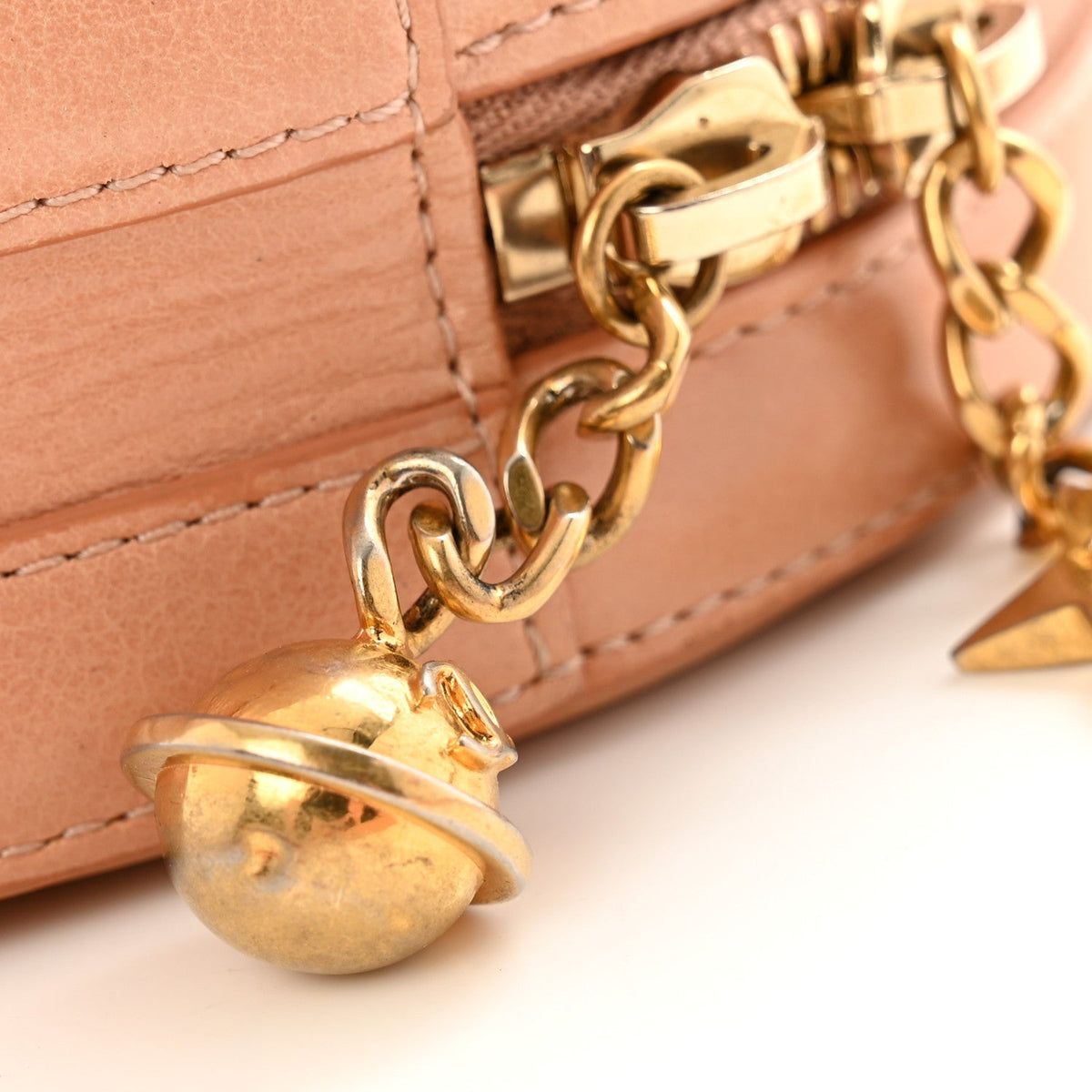 Calfskin Handbag - Beige