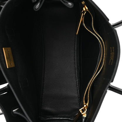 Mini Calfskin Handbag - Black