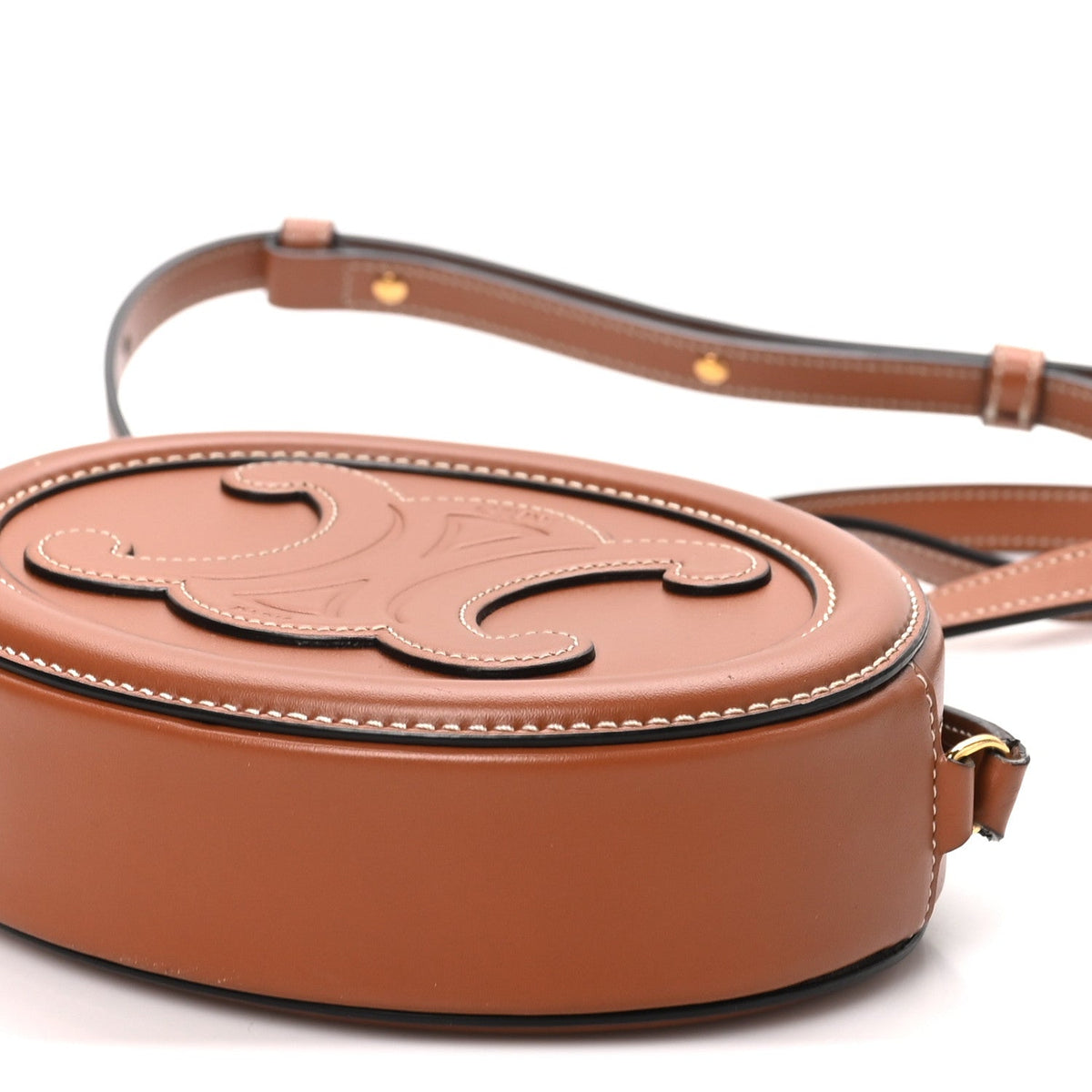 Small Calfskin Crossbody Bag - Tan