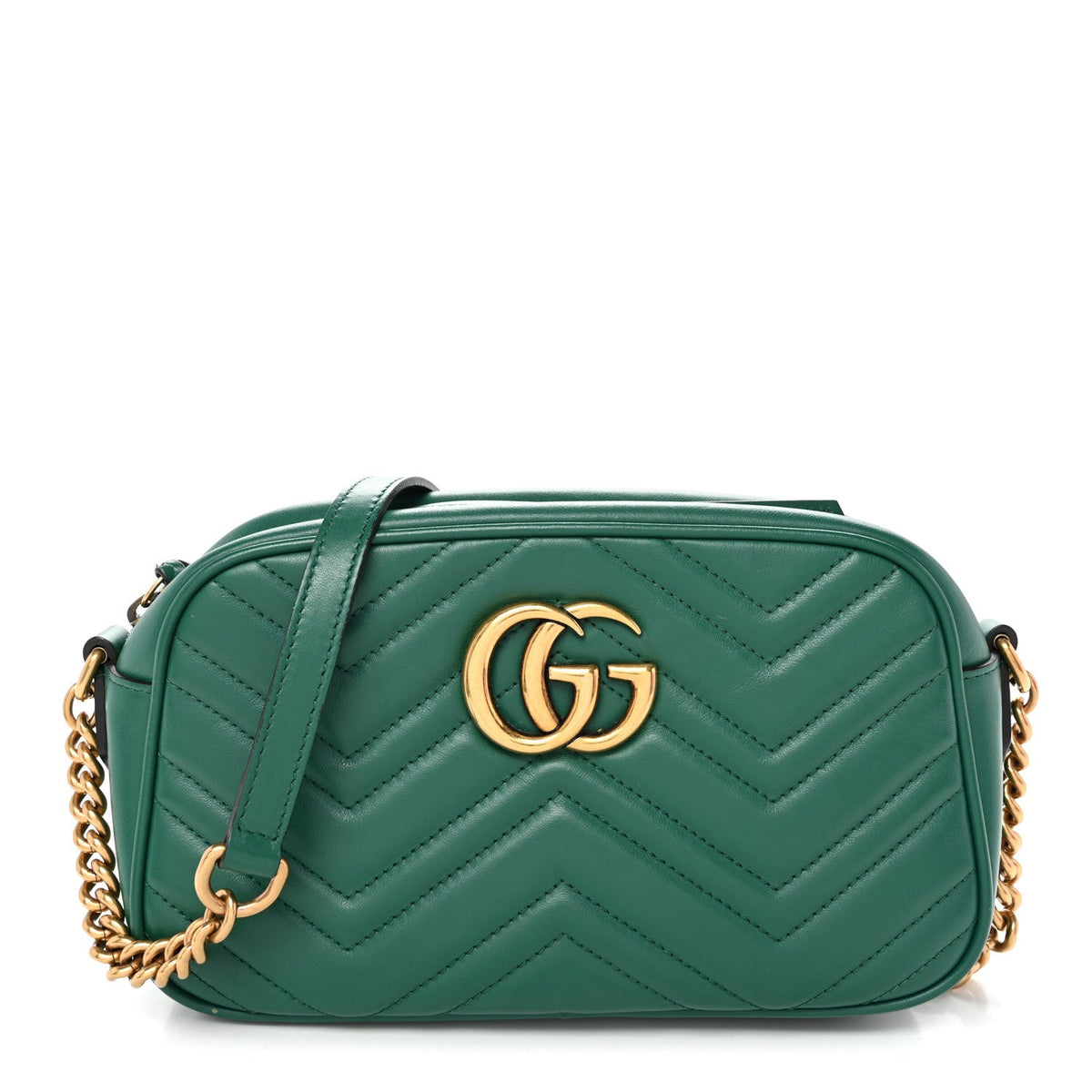 Small Calfskin Shoulder Bag - Green