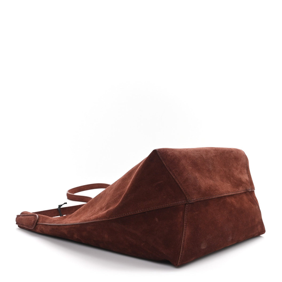 Suede Tote Bag - Chocolate