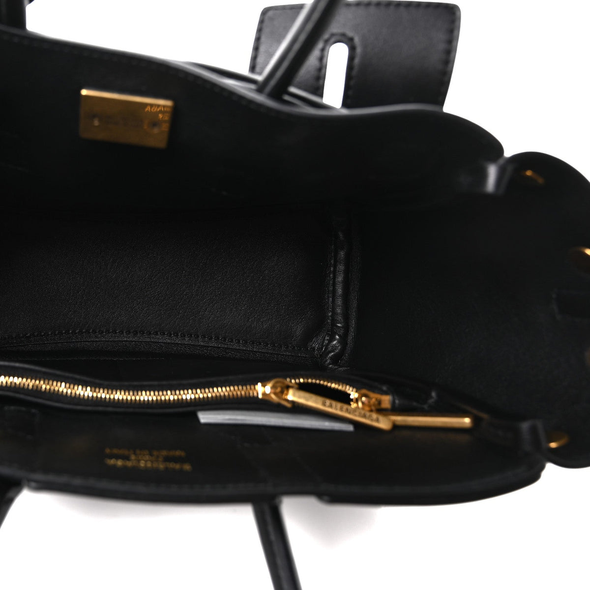 Mini Calfskin Handbag - Black