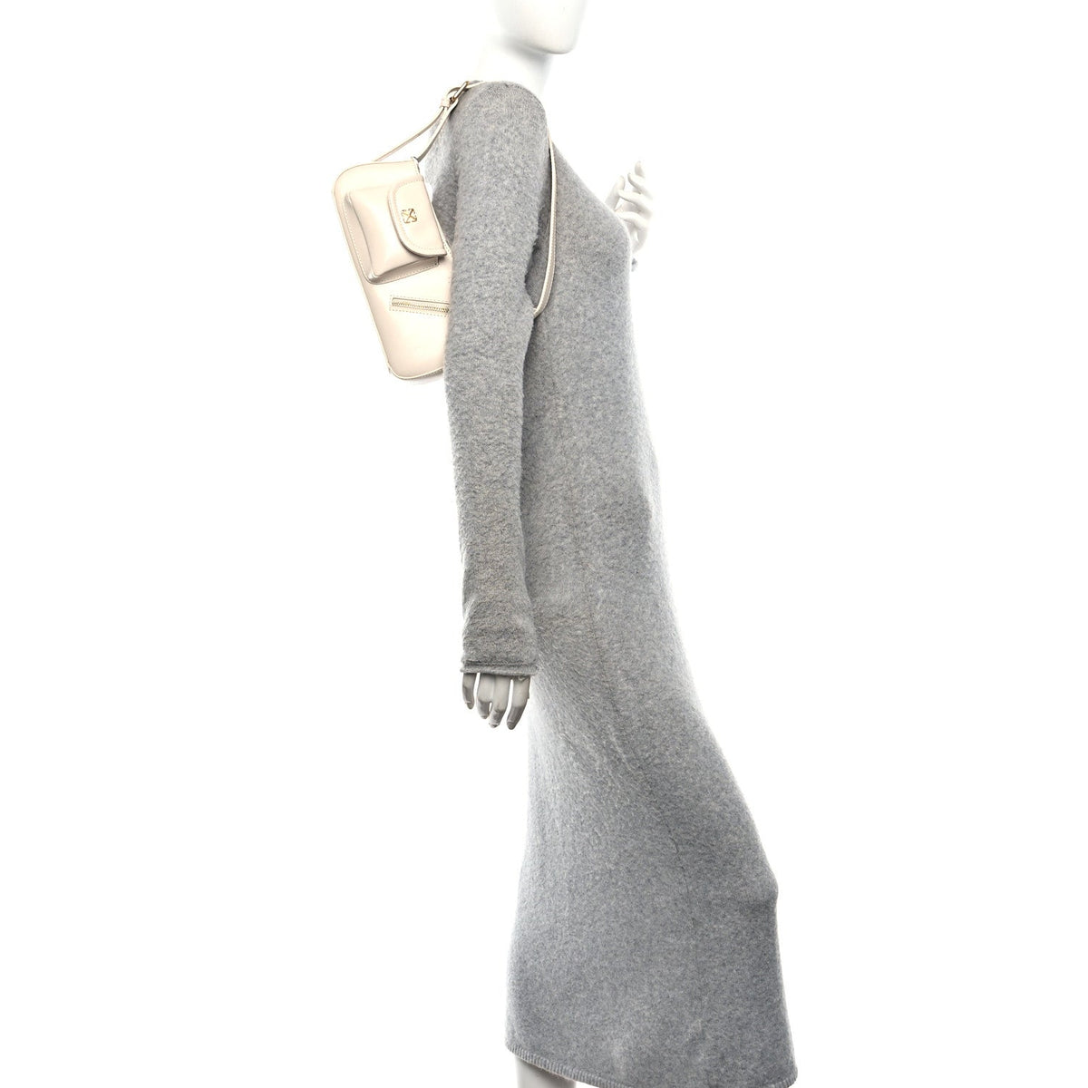 Calfskin Hobo Bag - White