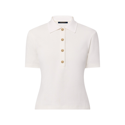 Women's Monogram Piqué Polo Top