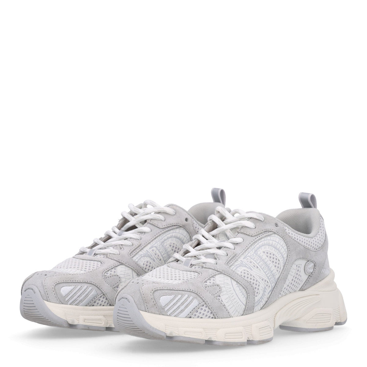 Christian Dior Mesh Suede Women's Chrono Sneakers 38.5 Grey