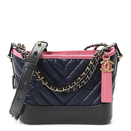 Small Quilted Calfskin Hobo Bag - Pink