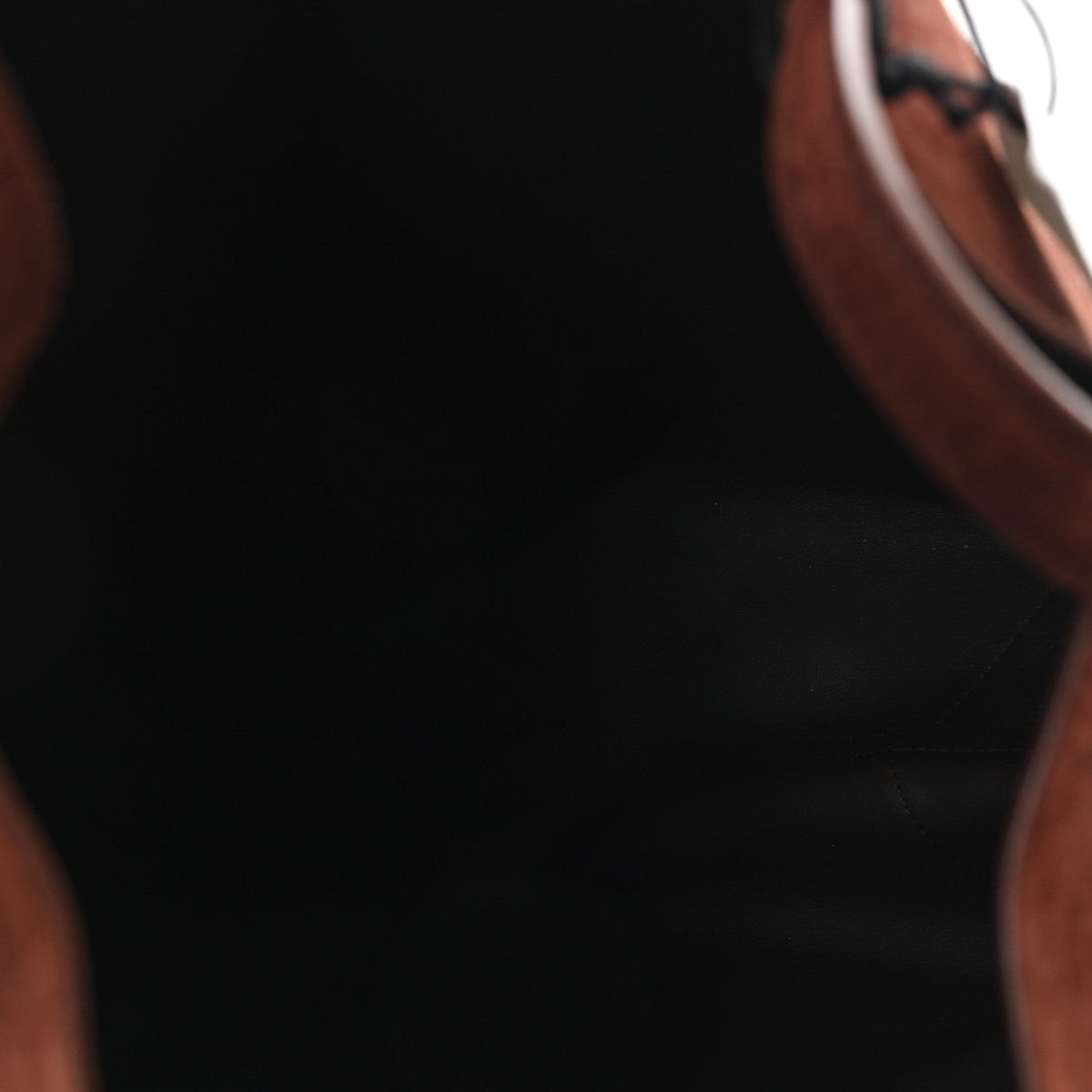 Suede Tote Bag - Chocolate