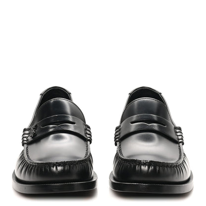 Saint Laurent Calfskin Men's Le Loafer 15 Moccasins 40 Black