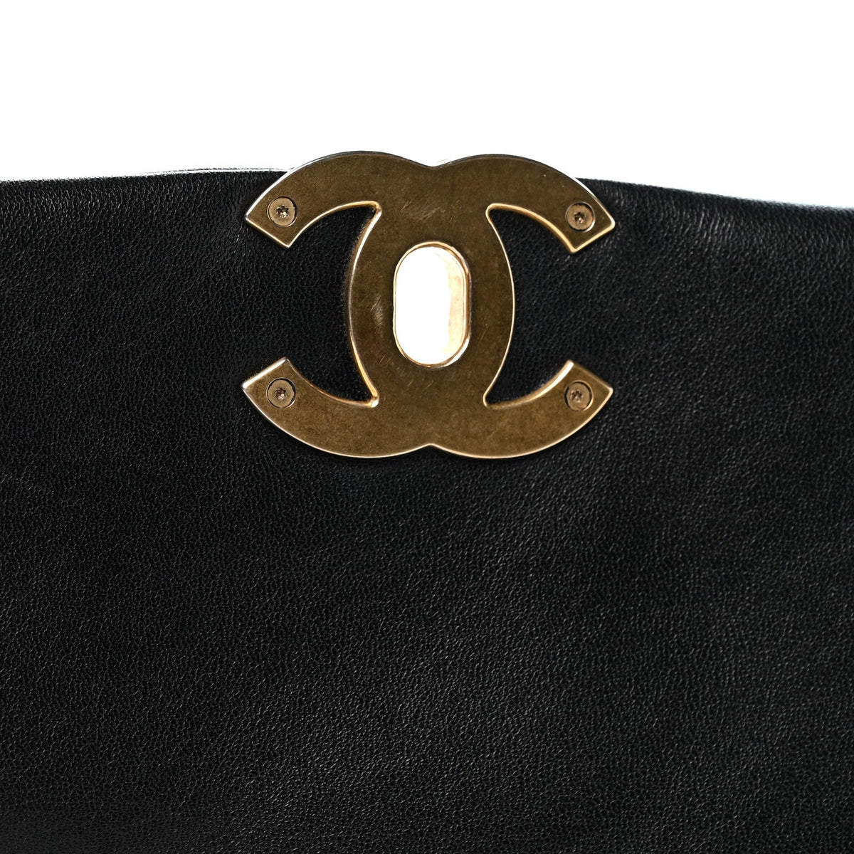 Medium Quilted Lambskin Flap Shoulder Bag - Black