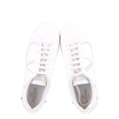 Valentino Garavani Calfskin Men's Backnet Sneakers 46 White