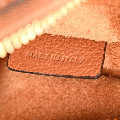 Small Calfskin Shoulder Bag - Tan