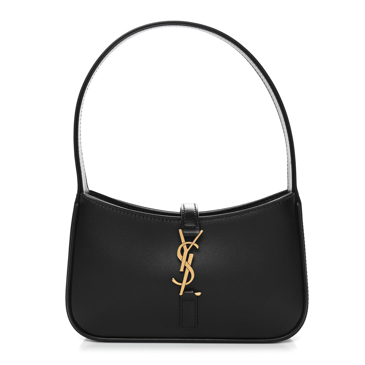 Mini Calfskin Hobo Bag - Black
