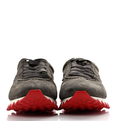 Christian Louboutin Suede Calfskin Men's Loubishark Sneakers 42.5 Ombre