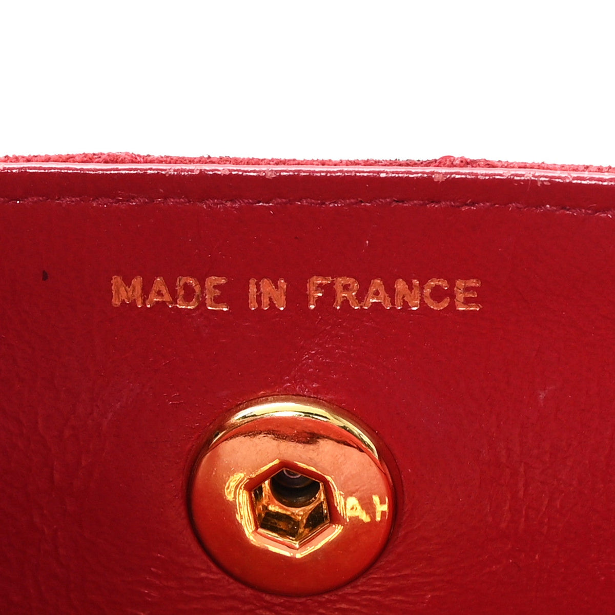 Mini Quilted Suede Flap Shoulder Bag - Red