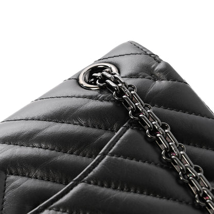 Mini Quilted Calfskin Flap Shoulder Bag - Black