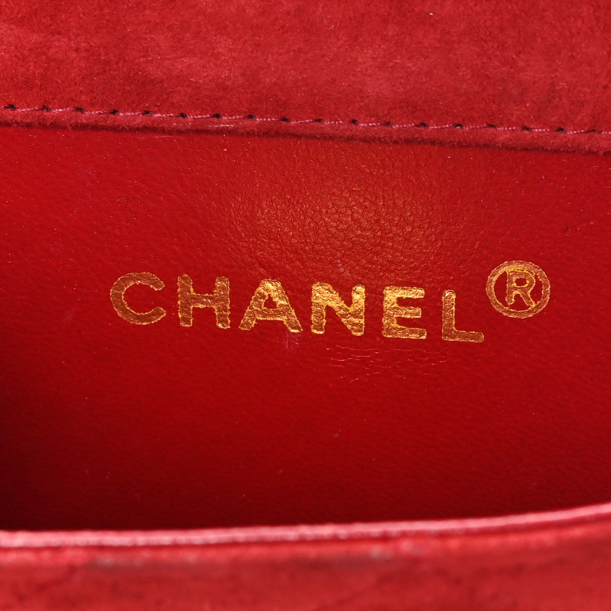 Mini Quilted Suede Flap Shoulder Bag - Red