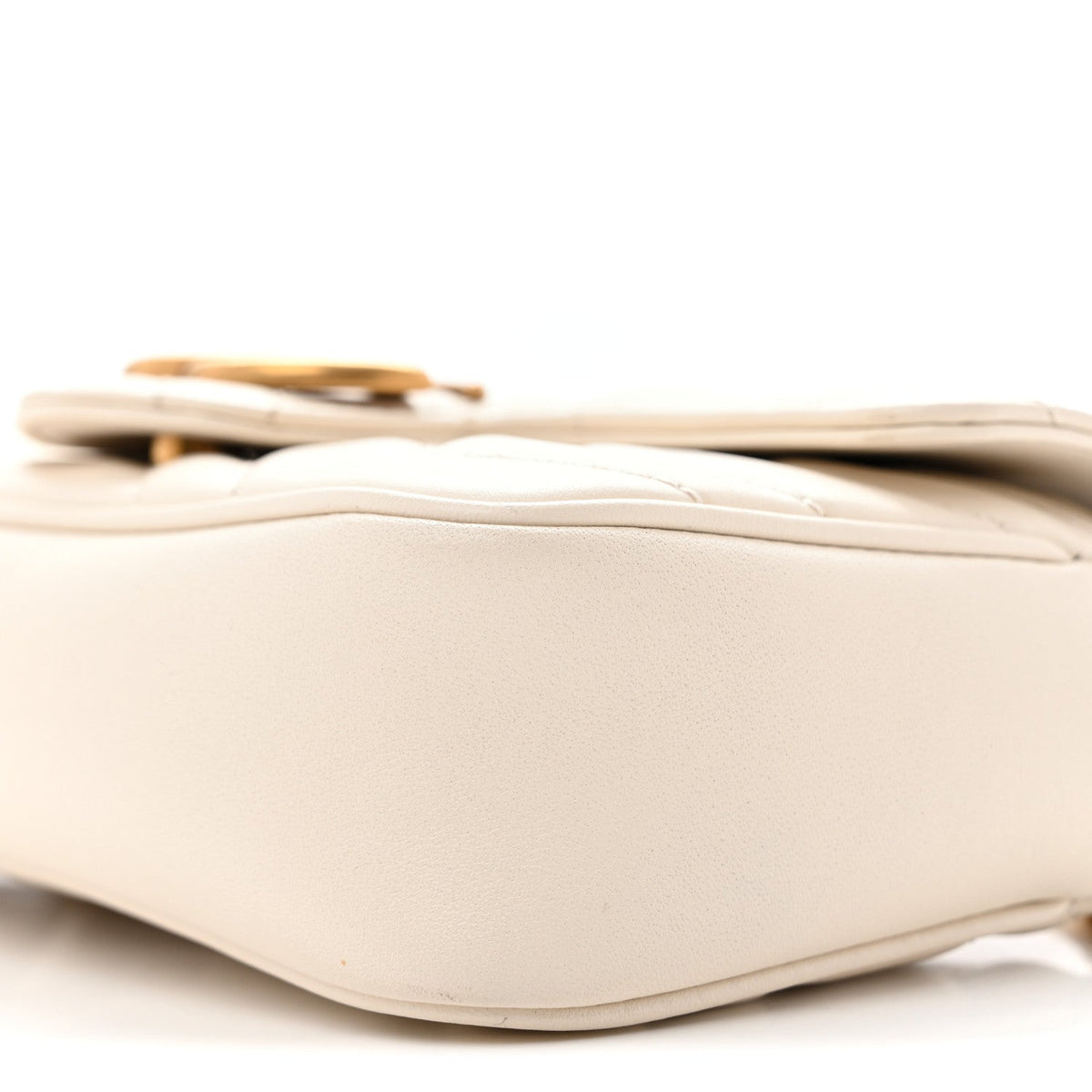Mini Calfskin Shoulder Bag - White