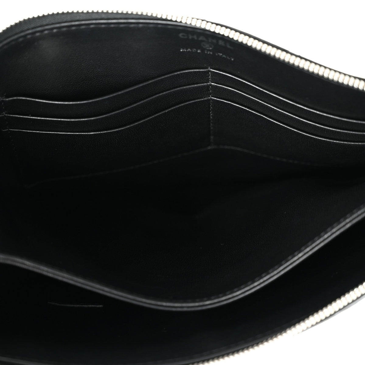 Lambskin Clutch Bag - Black