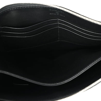 Lambskin Clutch Bag - Black