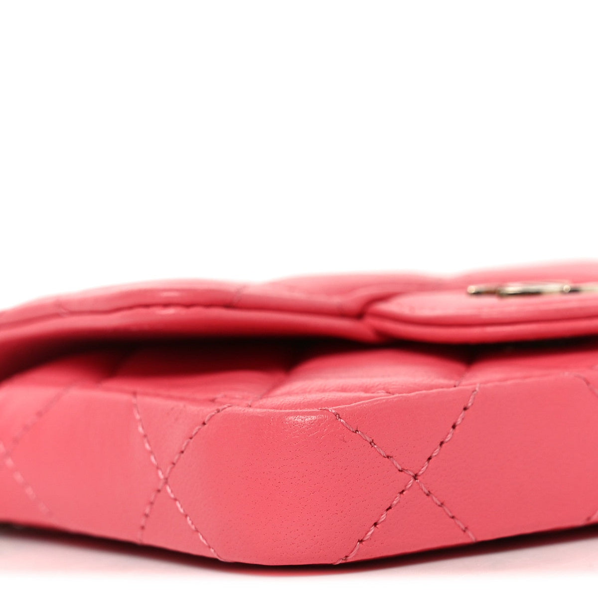 Mini Quilted Lambskin Belt Bag - Pink
