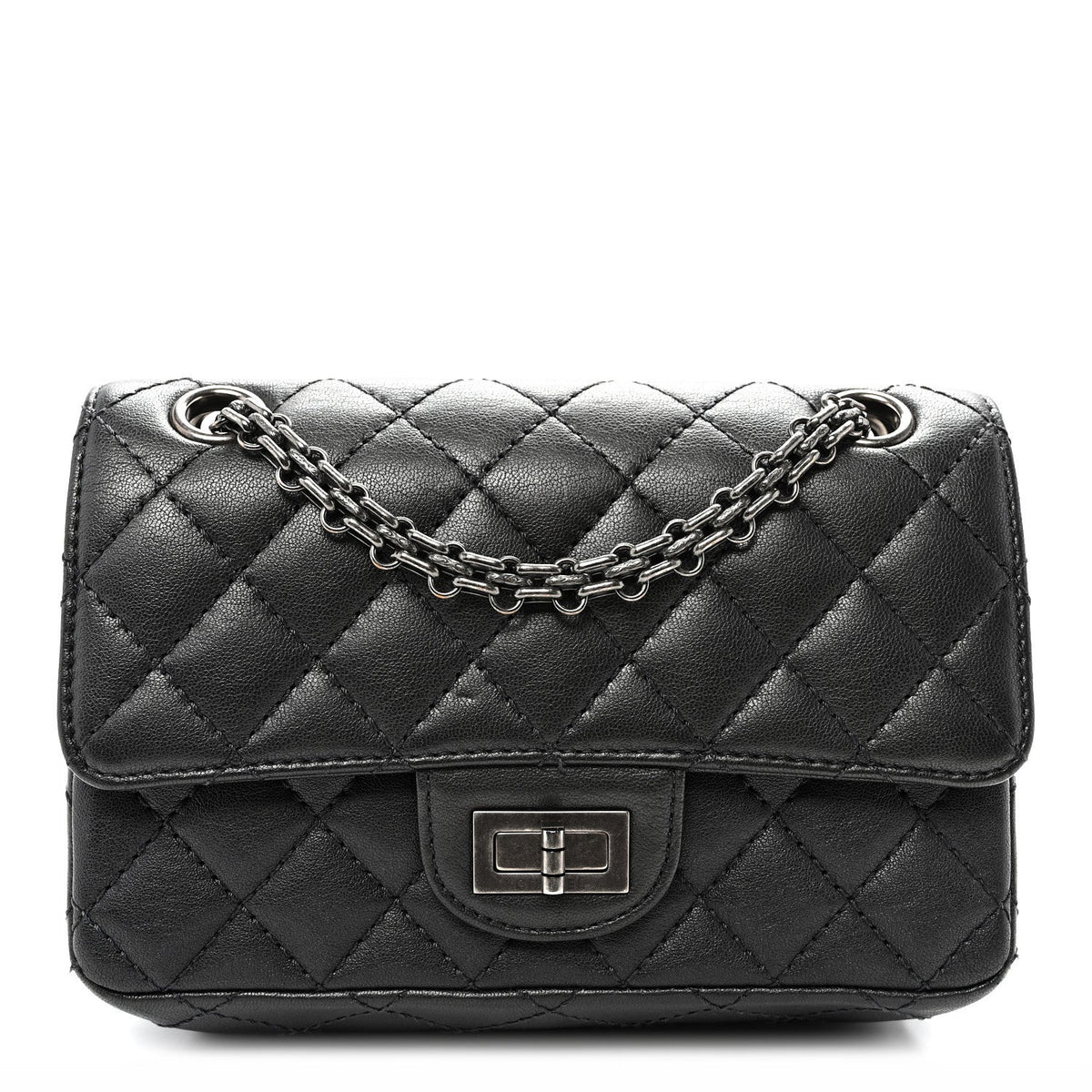 Mini Quilted Sheepskin Flap Shoulder Bag
