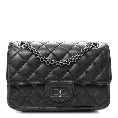 Mini Quilted Sheepskin Flap Shoulder Bag