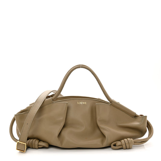 Small Calfskin Nappa Handbag - Green