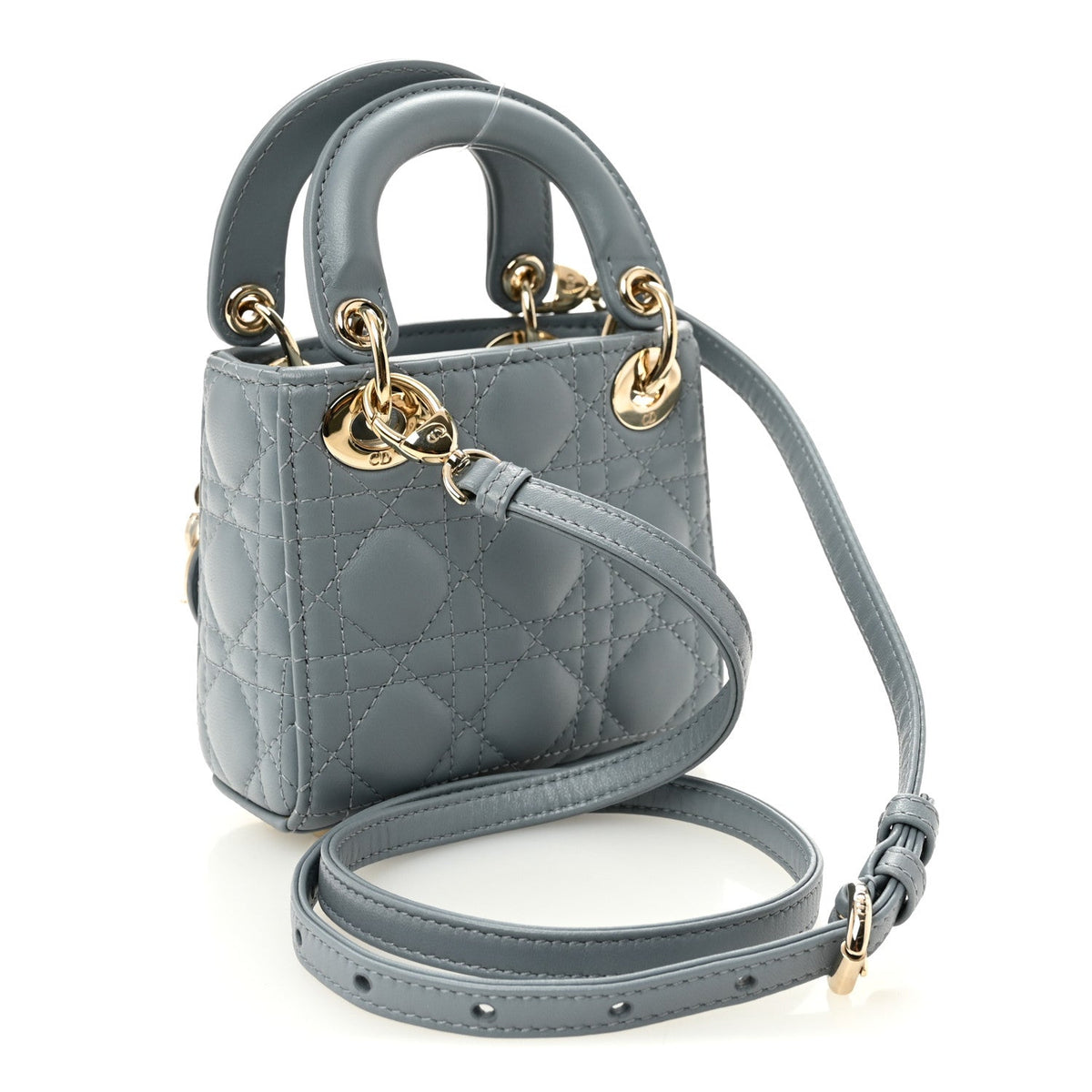 Lambskin Handbag - Blue