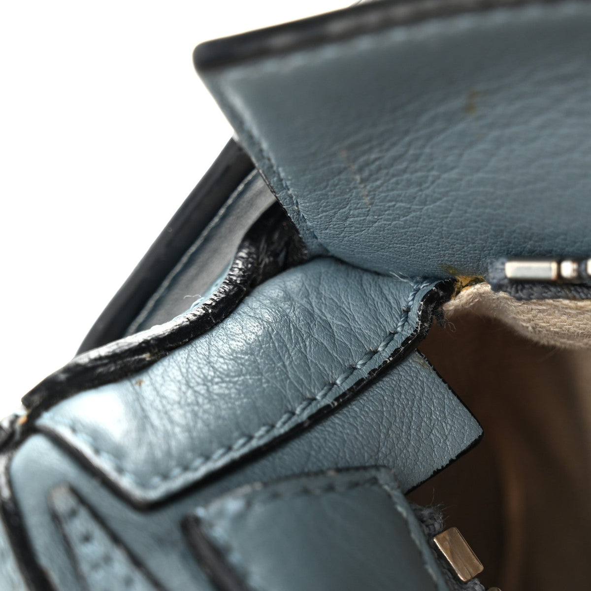 Small Calfskin Handbag - Blue