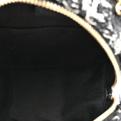 Quilted Clutch Bag - Black