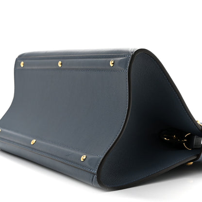 Calfskin Handbag - Blue