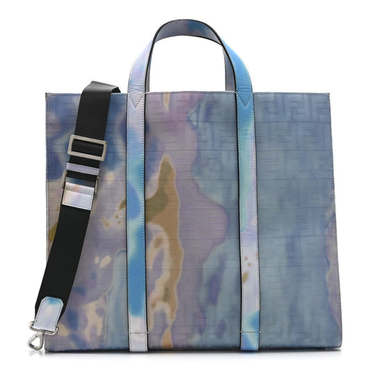 Large Fabric Tote Bag - Light Blue