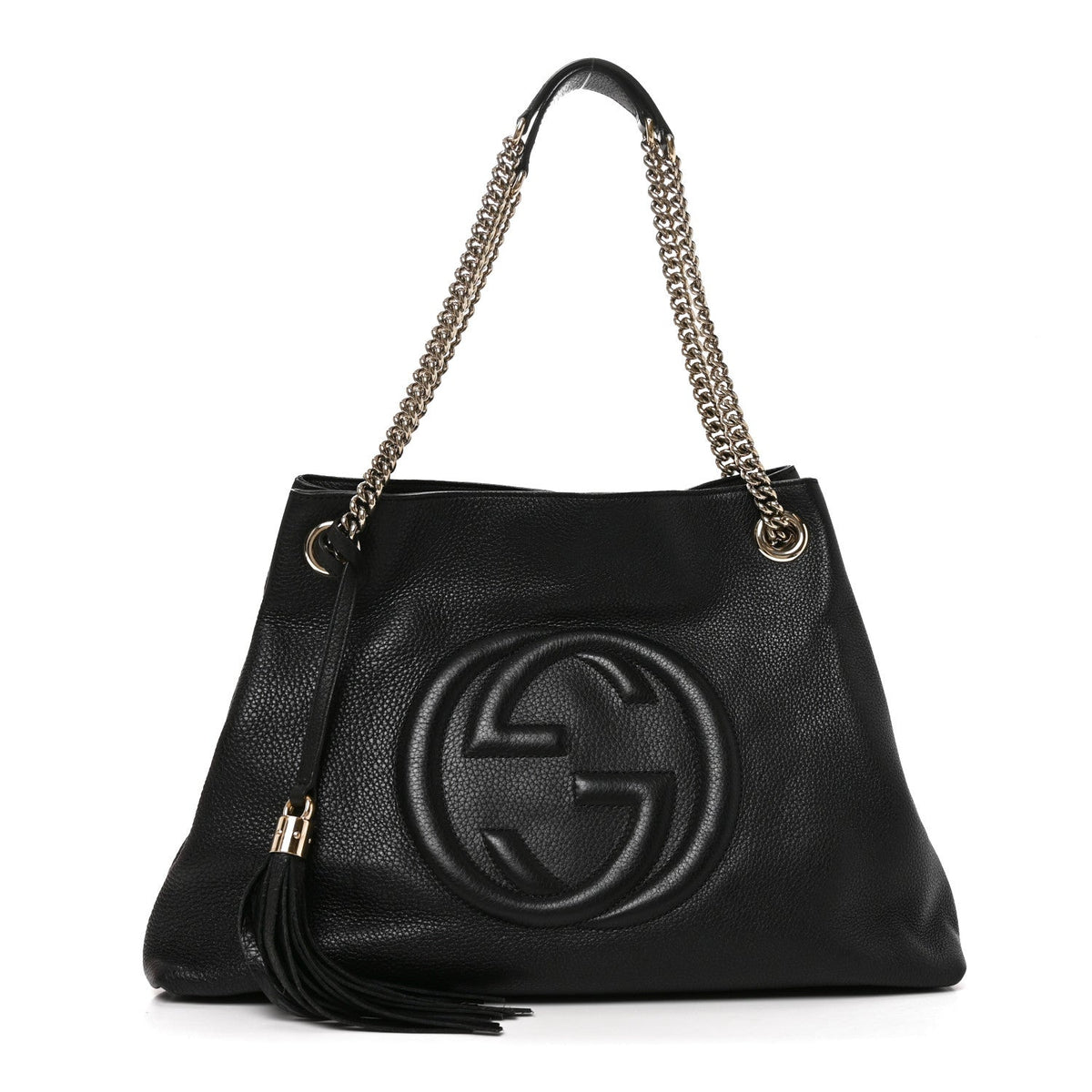 Medium Calfskin Shoulder Bag - Black