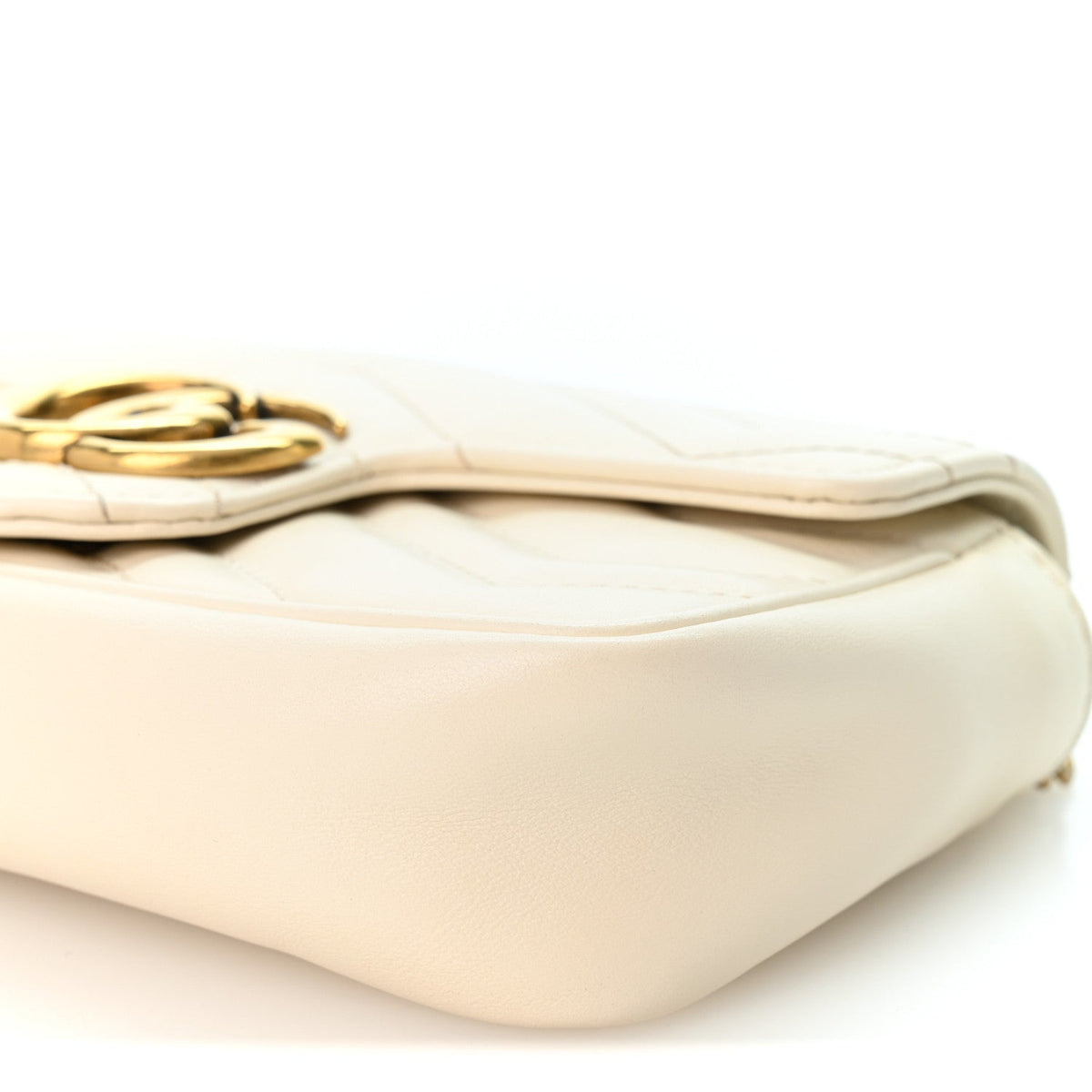 Mini Calfskin Shoulder Bag - White