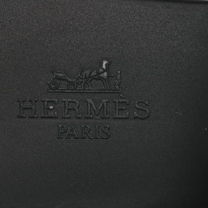 Hermes Rubber Women's Egerie Sandals 36 Black