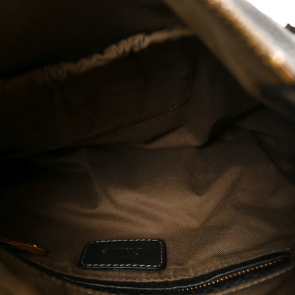 Medium Calfskin Hobo Bag - Black