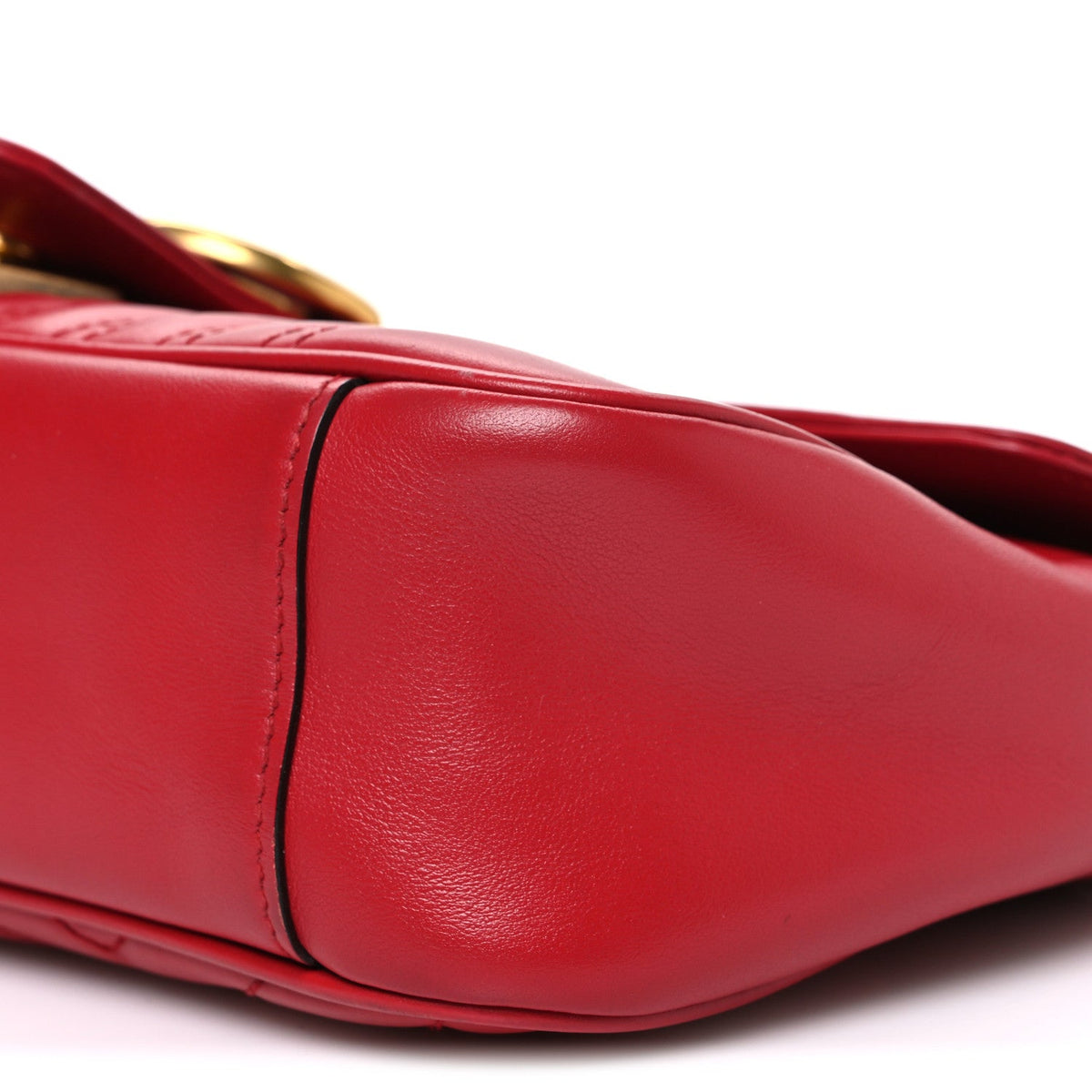 Small Calfskin Shoulder Bag - Red