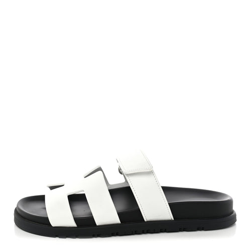 Calfskin Chypre Sandals White